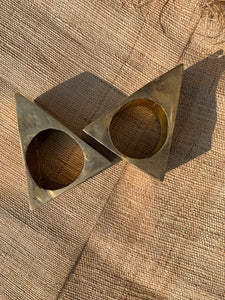 Brass Pyramid Bangle