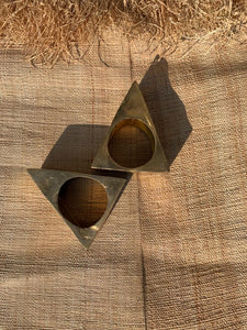 Brass Pyramid Bangle