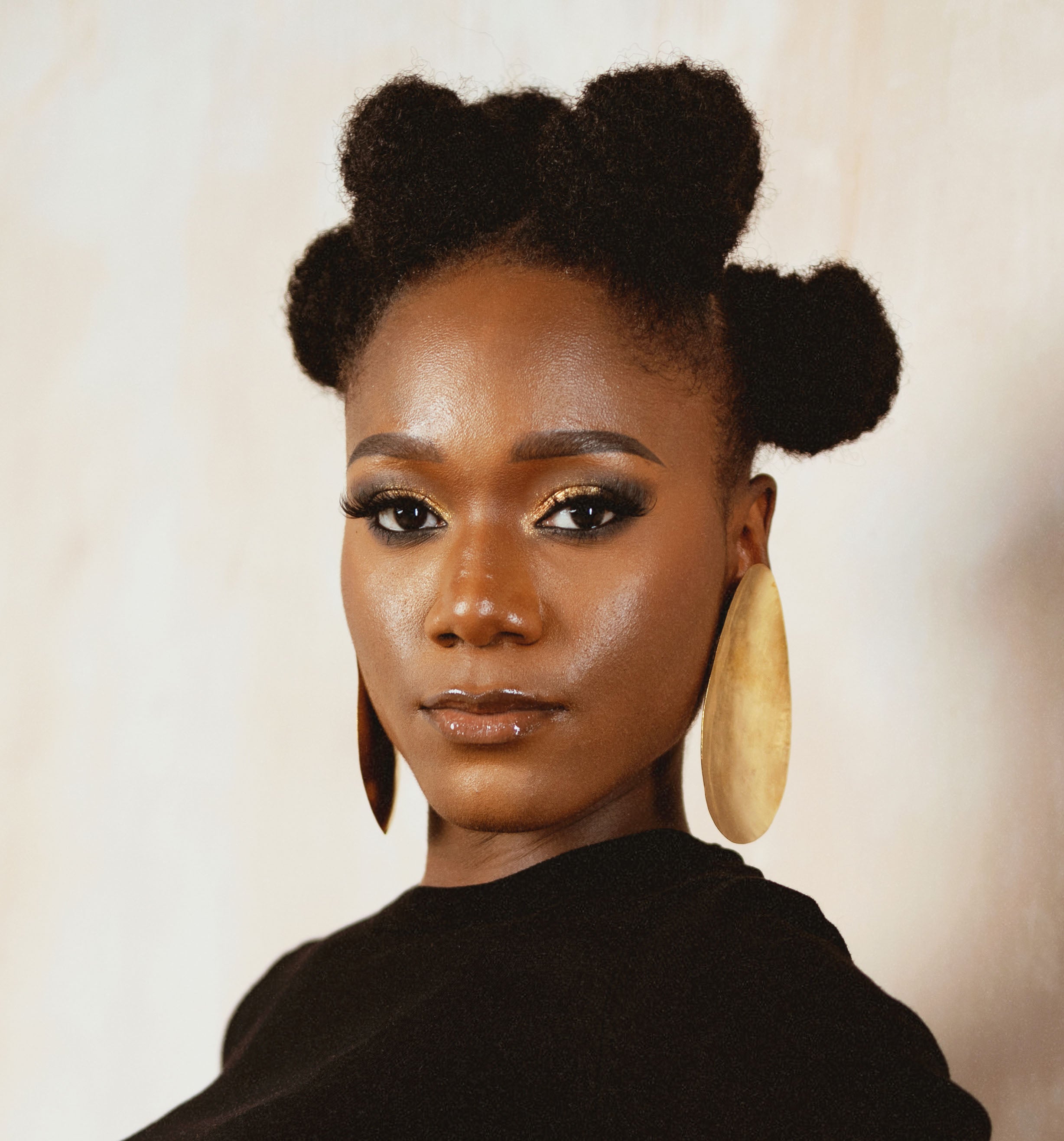 Brass Oversized TearDrop Earrings