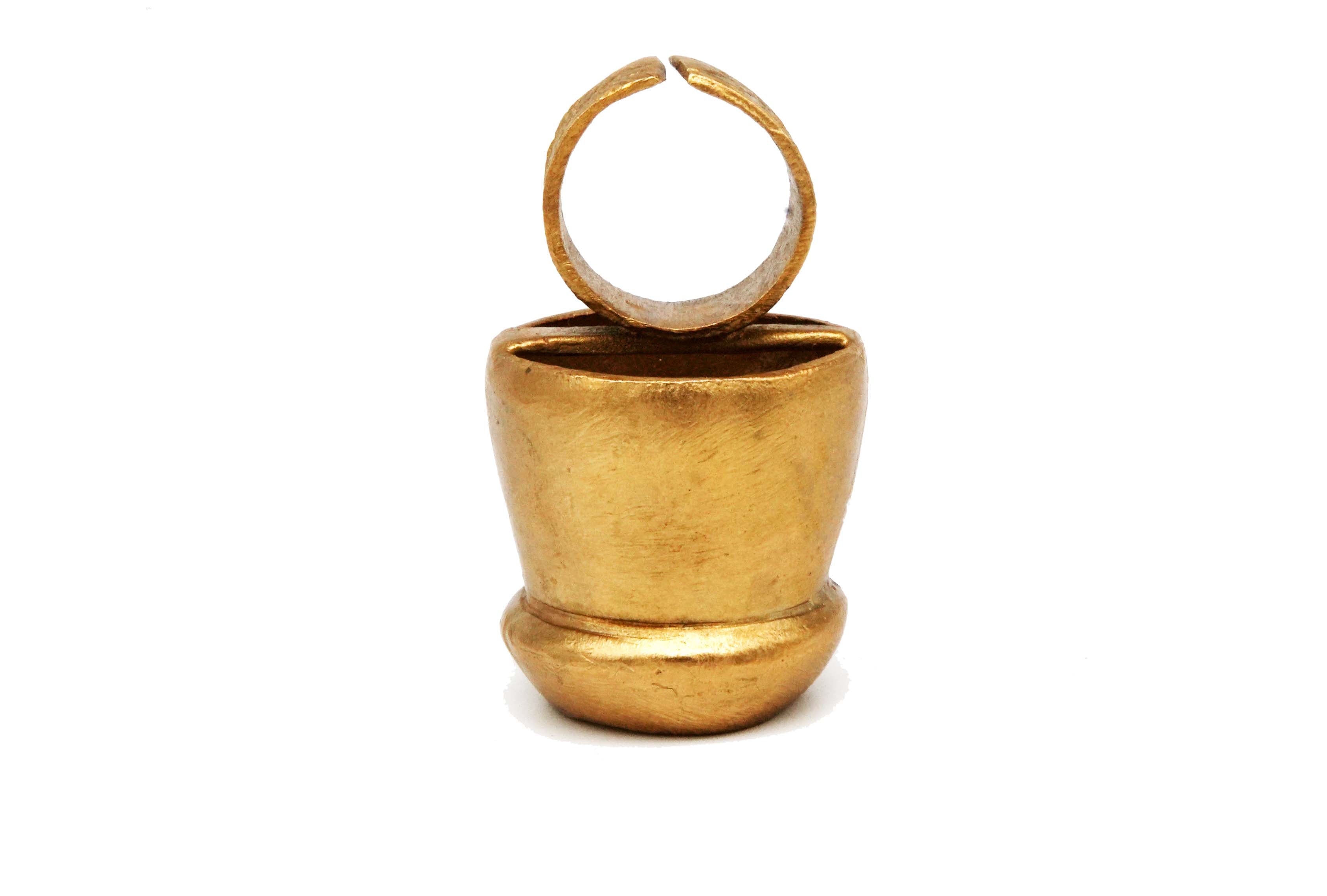 Brass Asante Design Ring