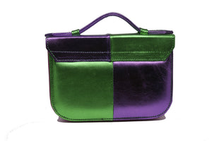 Mini Metallic Contrast Split Flap Handbag - SAMPLE 2