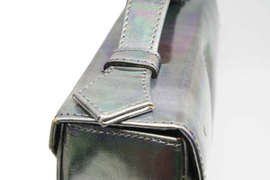 Long Split Flap Iridescent Handbag - SAMPLE