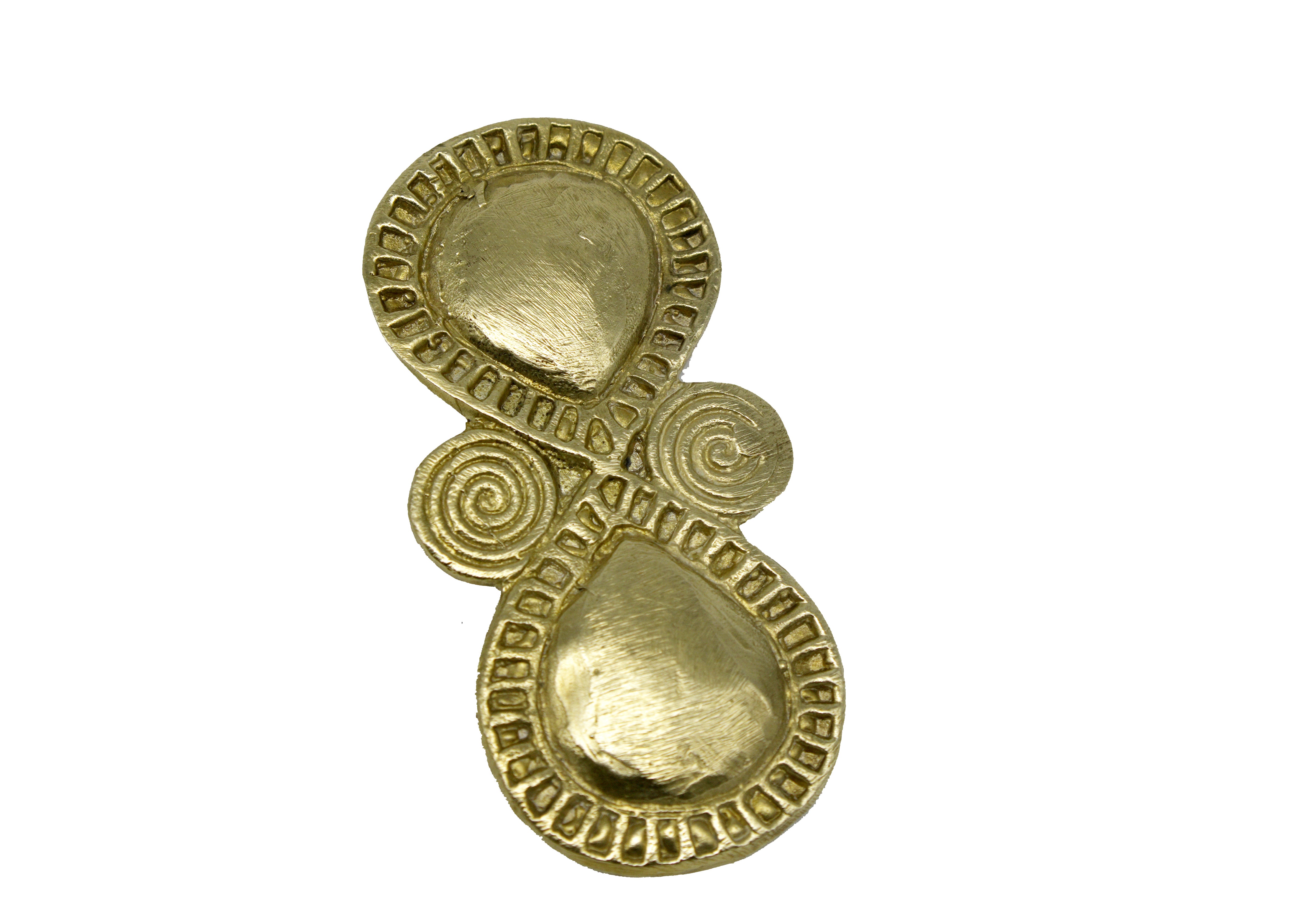Brass Oversized Double Circle Ovieya Ring