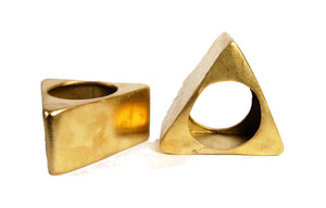 Brass Triangle Bangle