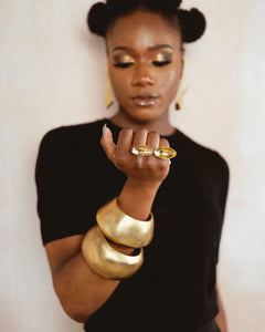Brass Flat Omorovie Bangle ONLY