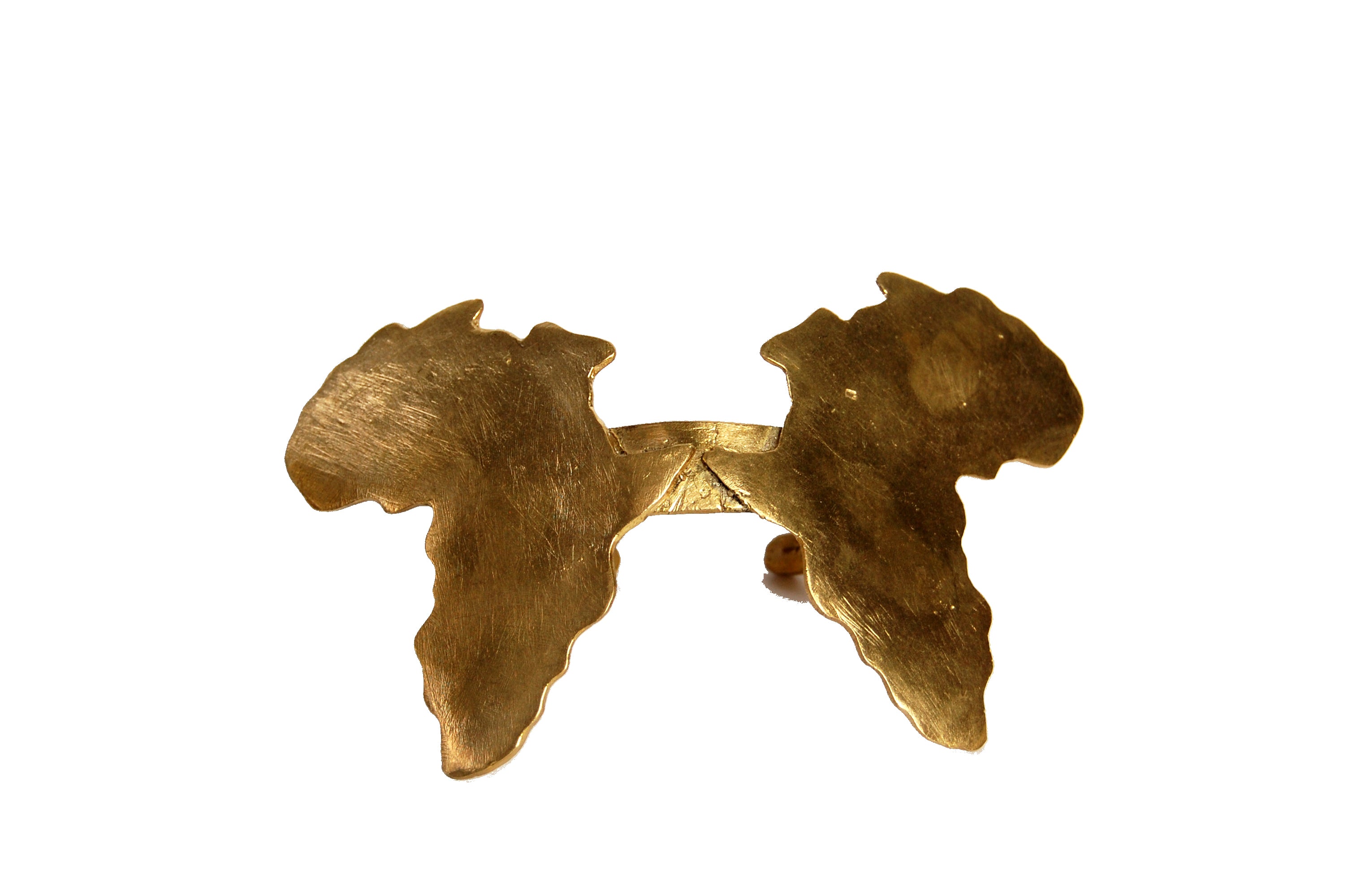Brass Double Africa Bracelet