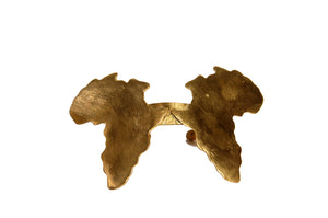 Brass Double Africa Bracelet