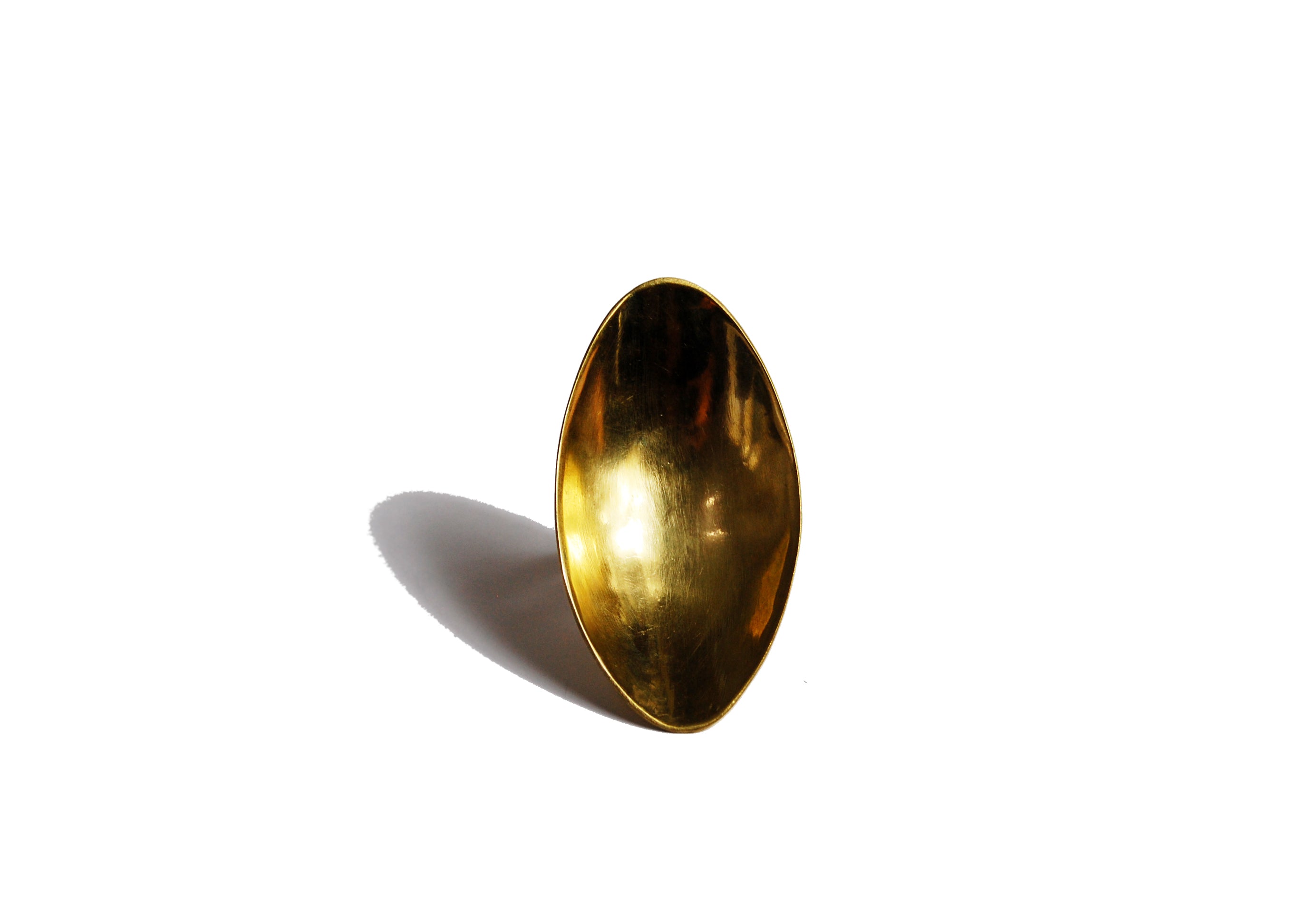 Brass Oval Dish (Vertical) Ring