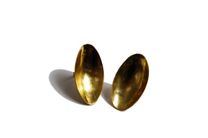 Brass Oval Dish (Vertical) Ring